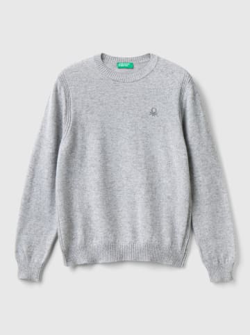 Benetton Sweter w kolorze szarym