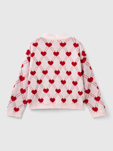 Benetton Vest lichtroze/rood