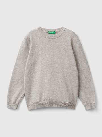 Benetton Sweter w kolorze szarym