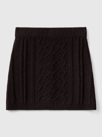Benetton Gebreide rok zwart
