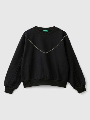 Benetton Bluza w kolorze czarnym