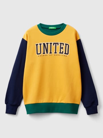 Benetton Sweatshirt geel/groen