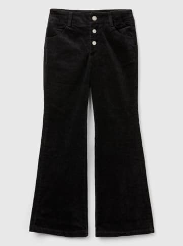 Benetton Cord-Schlaghose in Schwarz