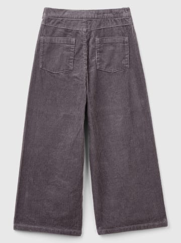 Benetton Spodnie sztruksowe w kolorze szarym