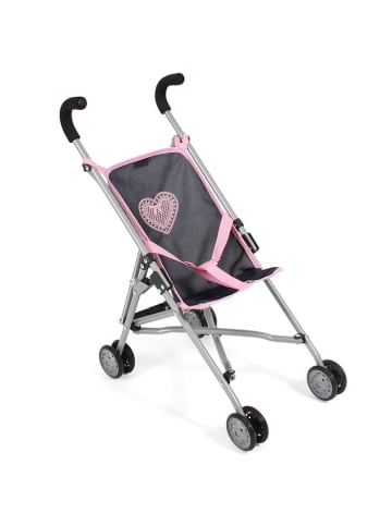 Bayer Chic 2000 Poppenwagen Smarty - Eenhoorn Navy-Roze Voor Kinderen Vanaf 2 Jaar
