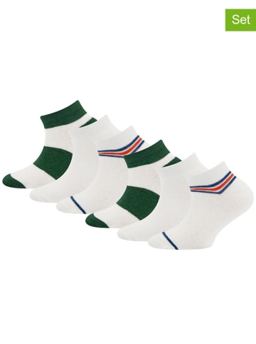 ewers 6er-Set: Socken in Weiß/ Grün