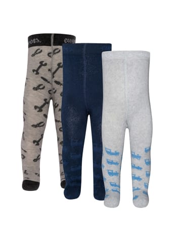 ewers 3-delige set: thermo-maillots grijs/donkerblauw