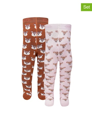 ewers 2-delige set: thermo-maillots lichtbruin/lichtroze