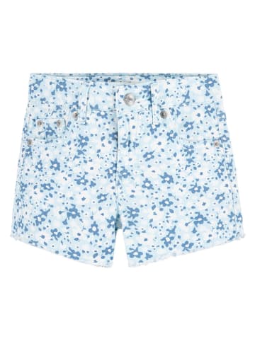 Levi's Kids Jeans-Shorts in Blau/ Weiß