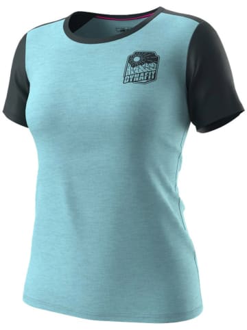 DYNAFIT Koszulka funkcyjna "TRANSALPER LIGHT" w kolorze turkusowo-granatowym