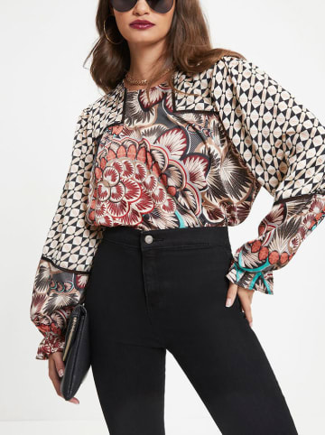 Milan Kiss Bluse in Creme/ Schwarz