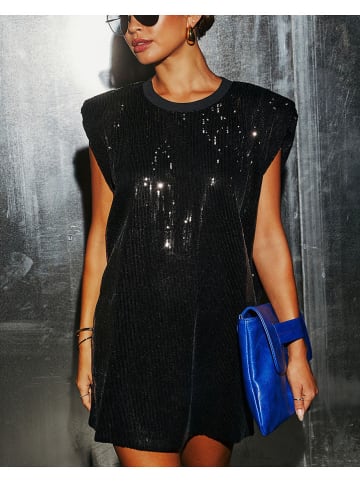 Milan Kiss Paillettenjurk zwart