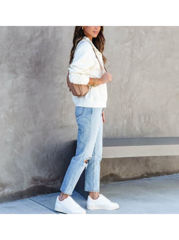 Milan Kiss Sweatshirt in Creme