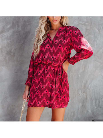 Milan Kiss Jurk rood/zwart