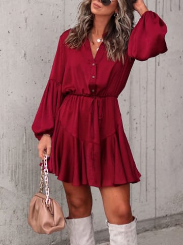 Milan Kiss Jurk bordeaux