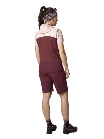 DYNAFIT Kamizelka funkcyjna "Transalper" w kolorze bordowo-jasnoróżowym