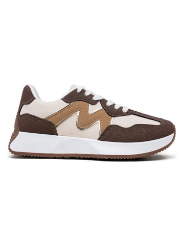 Foreverfolie Sneakers bruin/lichtbruin/crème