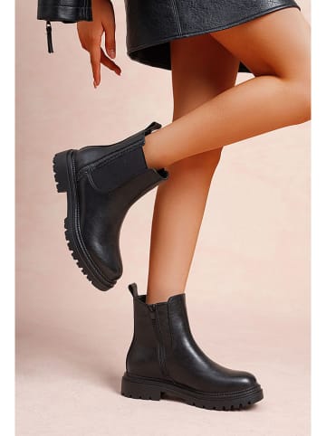 Foreverfolie Chelsea-Boots in Schwarz