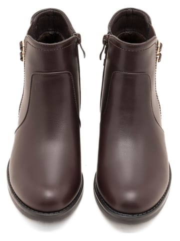 C'M Enkelboots donkerbruin