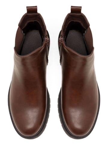 C'M Chelsea-Boots in Braun