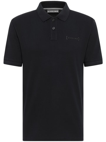 ELBSAND Koszulka polo "Lias" w kolorze czarnym