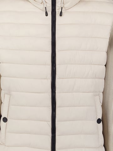 No Excess Kurtka pikowana w kolorze kremowym