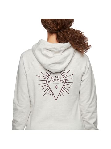 Black Diamond Hoodie "Rays" lichtgrijs