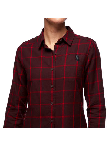 Black Diamond Flanellhemd "Serenity" in Bordeaux