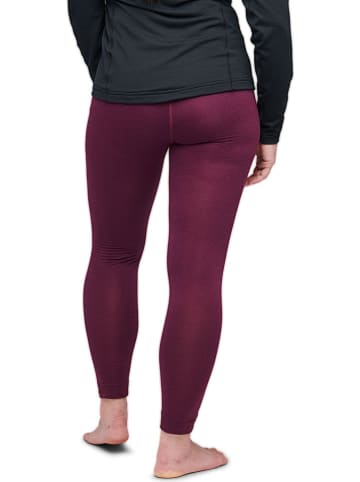 Black Diamond Legginsy termiczne "Coefficient LT" w kolorze jagodowym