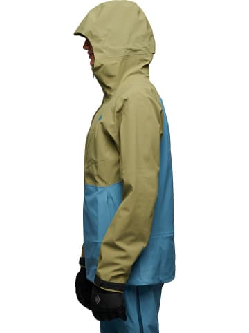 Black Diamond Hardshelljacke "Recon" in Grün/ Hellblau