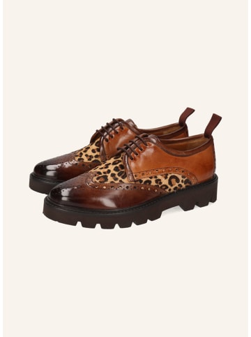 MELVIN & HAMILTON Leren veterschoenen "Selina 84" lichtbruin