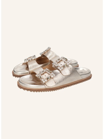 MELVIN & HAMILTON Leren slippers "Eve 1" goudkleurig