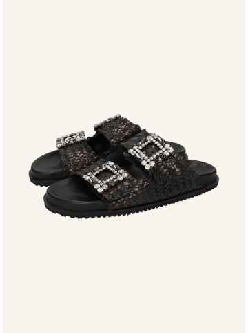 MELVIN & HAMILTON Leren slippers "Eve 1" zwart
