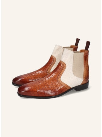 MELVIN & HAMILTON Leder-Chelsea-Boots "Lewis 26" in Creme/ Hellbraun