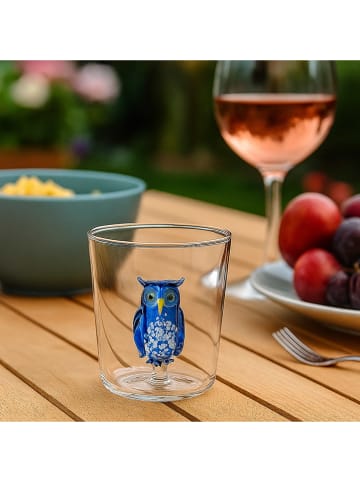 Onlylux Szklanka "Pet Friends" w kolorze niebieskim - wys. 9,3 cm