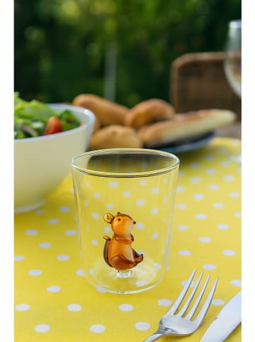 Onlylux 6-delige set: glazen "Pet Friends" oranje - (H)9,3 cm