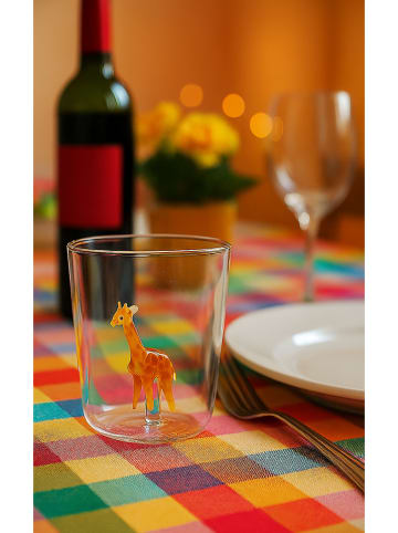 Onlylux 6-delige set: glazen "Savana Family" oranje - (H)9,3 cm