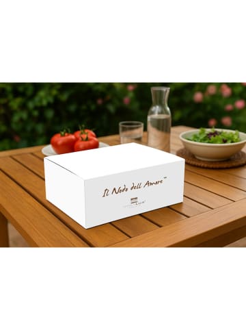 Onlylux Szklanki (6 szt.) "Nodo dell’Amore" w kolorze brązowym - wys. 9,3 cm