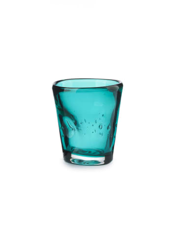 Onlylux 6er-Set: Likörgläser ''Eolo'' in Türkis - (H)6,5 cm