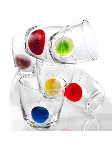 Onlylux 6-delige set: glazen "Palotta" meerkleurig - (H)9,2 cm