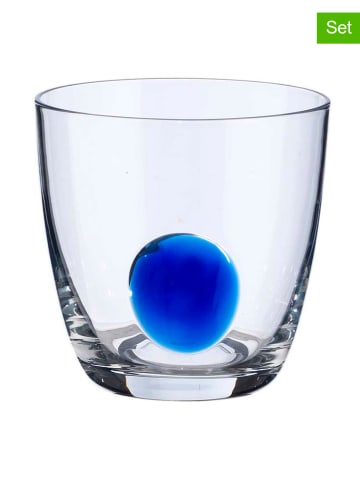 Onlylux 6-delige set: glazen "Palotta" blauw - (H)9,2 cm
