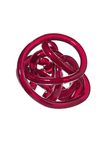 Onlylux Dekoracja "Nodo dell’Amore" w kolorze czerwonym - wys. 14 cm