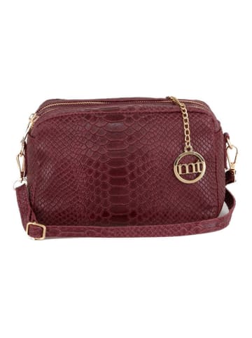 Mia Tomazzi Leder-Umhängetasche "Ortles" in Braun - (B)21 x (H)14 x (T)8 cm