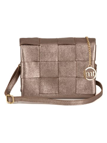 Mia Tomazzi Leder-Umhängetasche "Empoli" in Braun - (B)23 x (H)17 x (T)5 cm