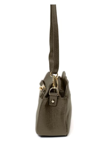 Mia Tomazzi Leren schoudertas ''Bentivoglio'' - (B)24 x (H)16 x (D)9 cm