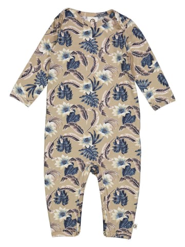 müsli Overall in Beige/ Hellblau