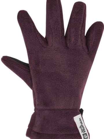 Jack Wolfskin Fingerhandschuhe "Fleece" in Lila