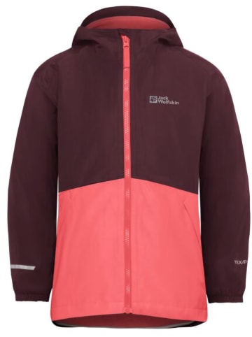 Jack Wolfskin 3in1-Funktionsjacke "Iceland" in Lila/ Pink
