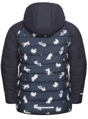 Jack Wolfskin Winterjacke "Moomin" in Dunkelblau/ Weiß