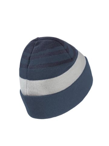 Jack Wolfskin Czapka beanie "Stripy" w kolorze szaro-granatowym